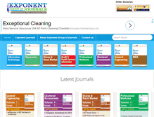 Tablet Screenshot of exponentjournals.com